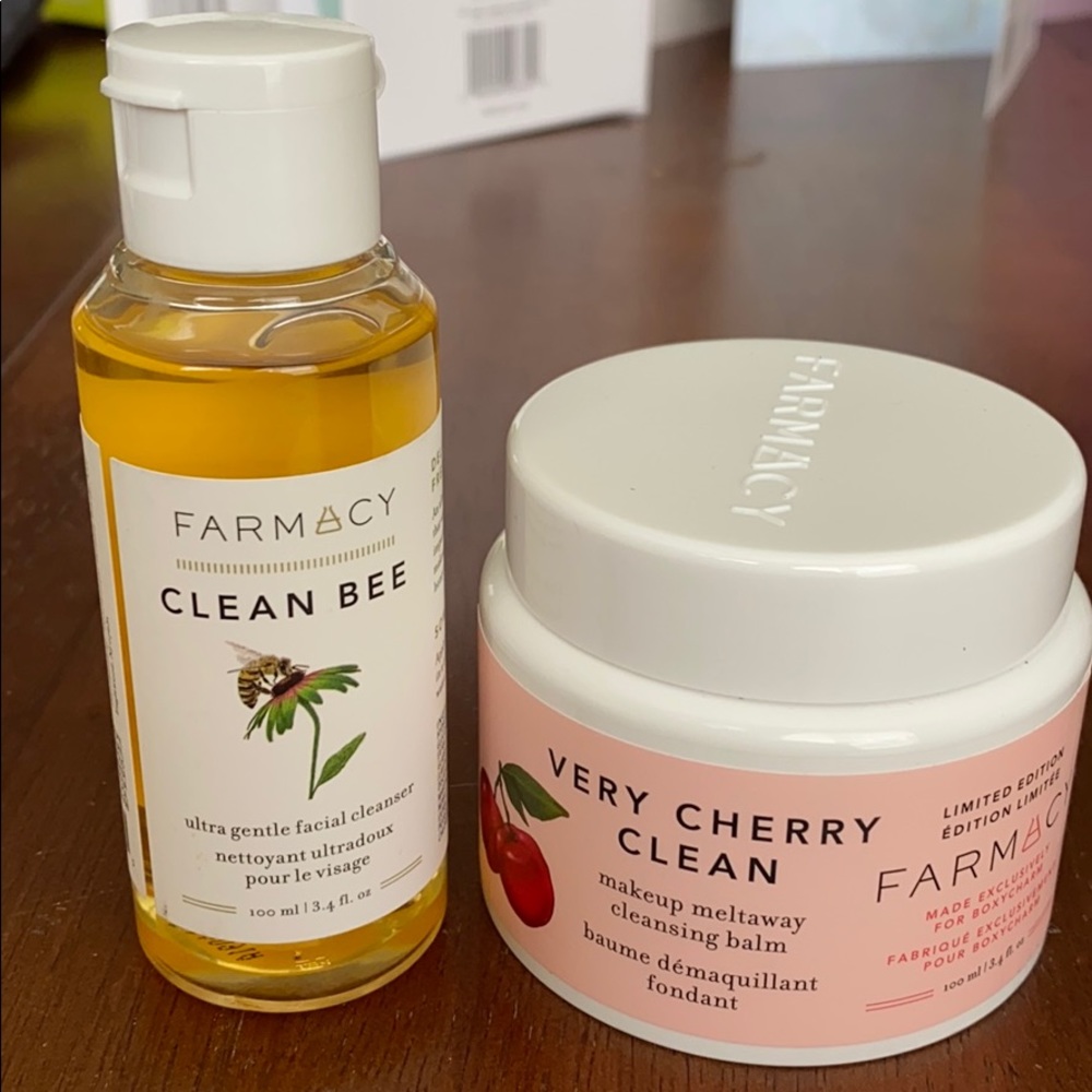 Farmacy face cleanser + balm